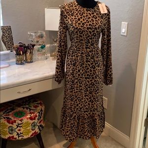 Leopard Prairie Dress